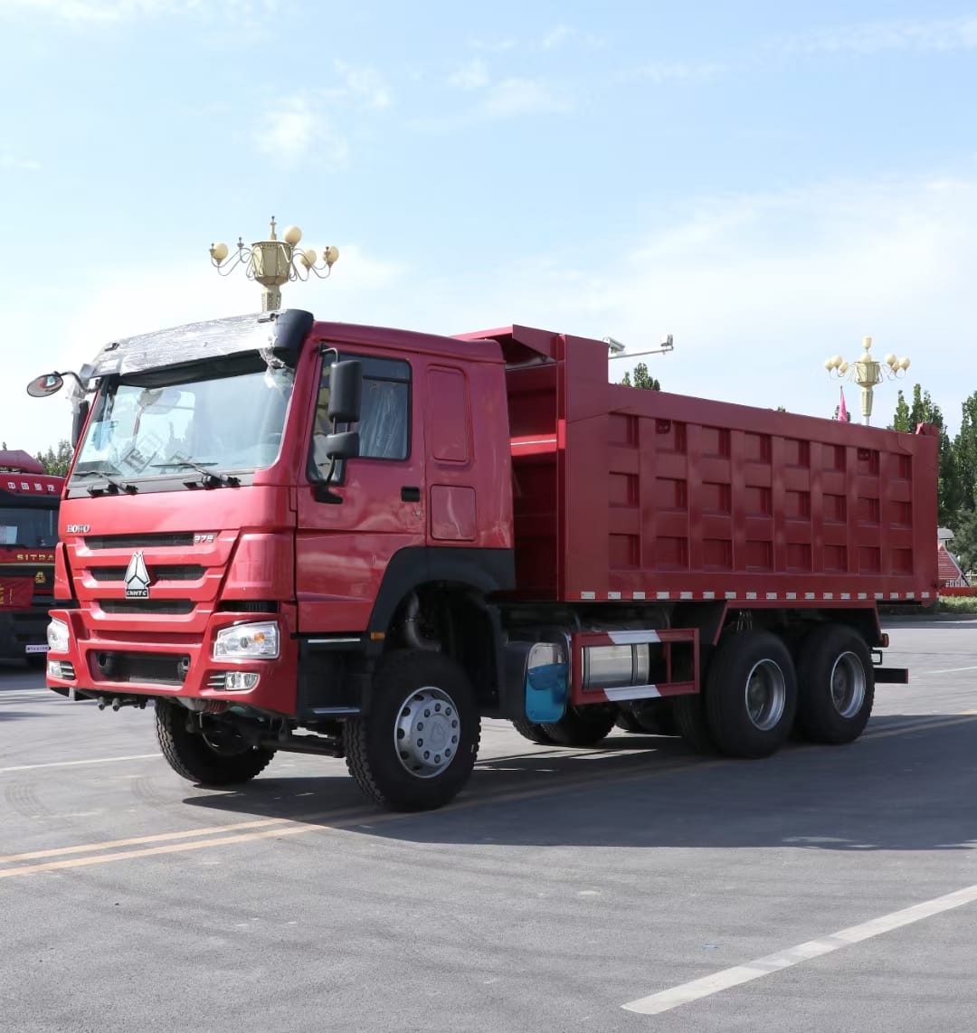 HOWO Dump Truck 375HP 6×4 Red For Sale,New/Used