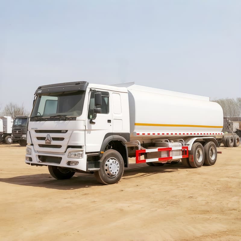 Howo Fuel Tank Truck 375HP 6x4 White For Sale,New/Used