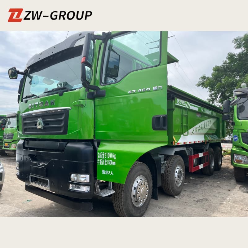 Sitrak Dump Truck G7 440HP/460HP 8x4 Green For Sale , New/Used