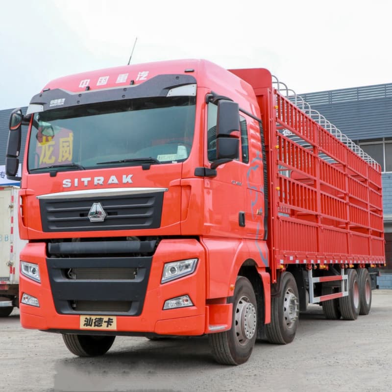 Sitrak Cargo Truck G7 330HP 8x2 Red For Sale , New/Used