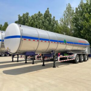 Aluminum Alloy Liquid Argon Cryogenic Tanker Semi Trailer For Sale