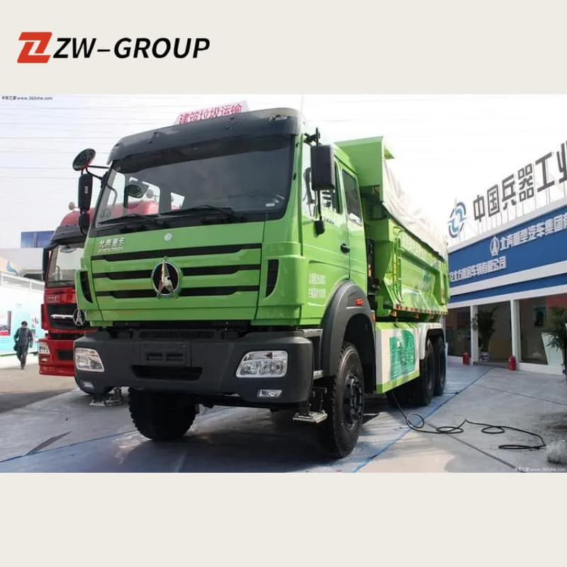 Beiben Dump Truck 8x4 6x4 Green For Sale , New/Used