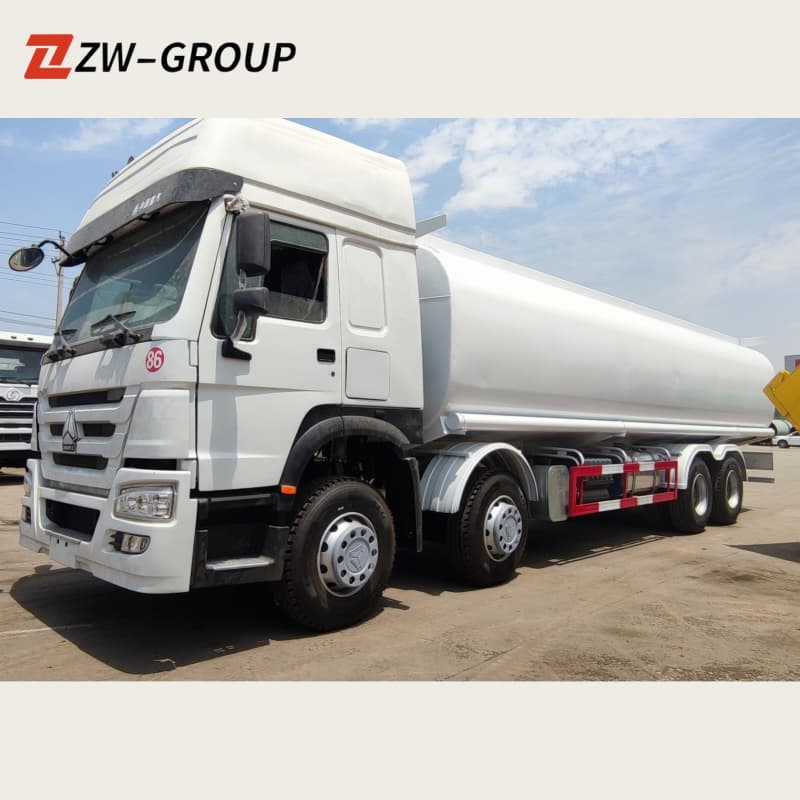 HOWO Fuel Tanker Truck 400HP 440HP 8x4 For Sale , New/Used
