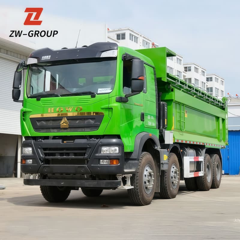 HOWO TX Dump Truck 400HP 8×4 Select Color For Sale , New/Used
