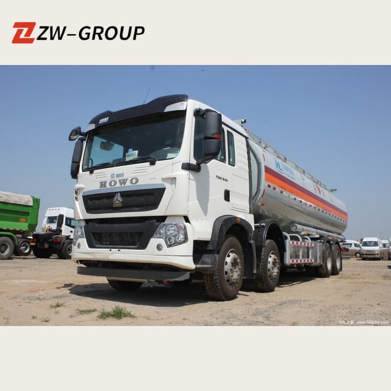 HOWO TSG340 Fuel Tanker Truck 8x4 For Sale , New/Used