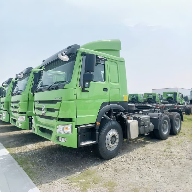HOWO Tractor Truck 420HP/430HP 6x4 Green Or Yellow For Sale , New/Used