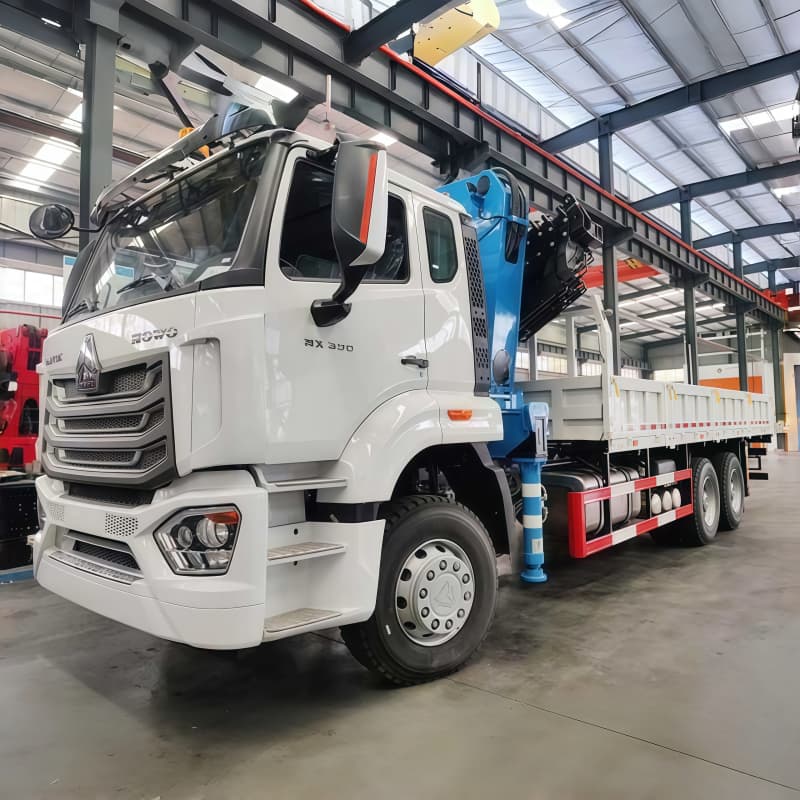 Howo NX Truck Mounted Crane 390HP 6x4 For Sale , New/Used