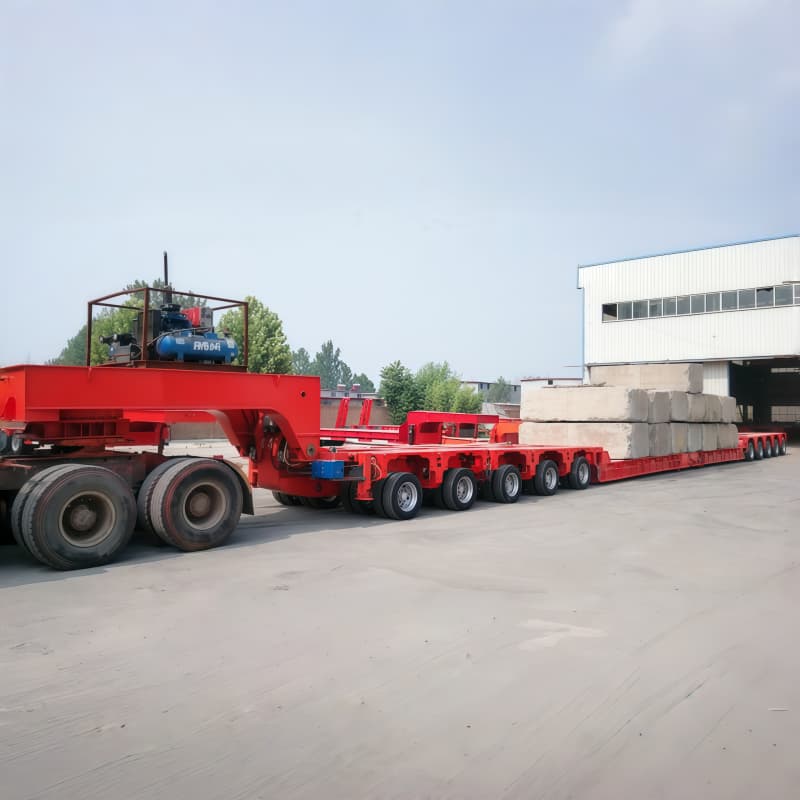 Nicolas Modular Removable Gooseneck Hydraulic Semi Trailer 10 Axles For Sale