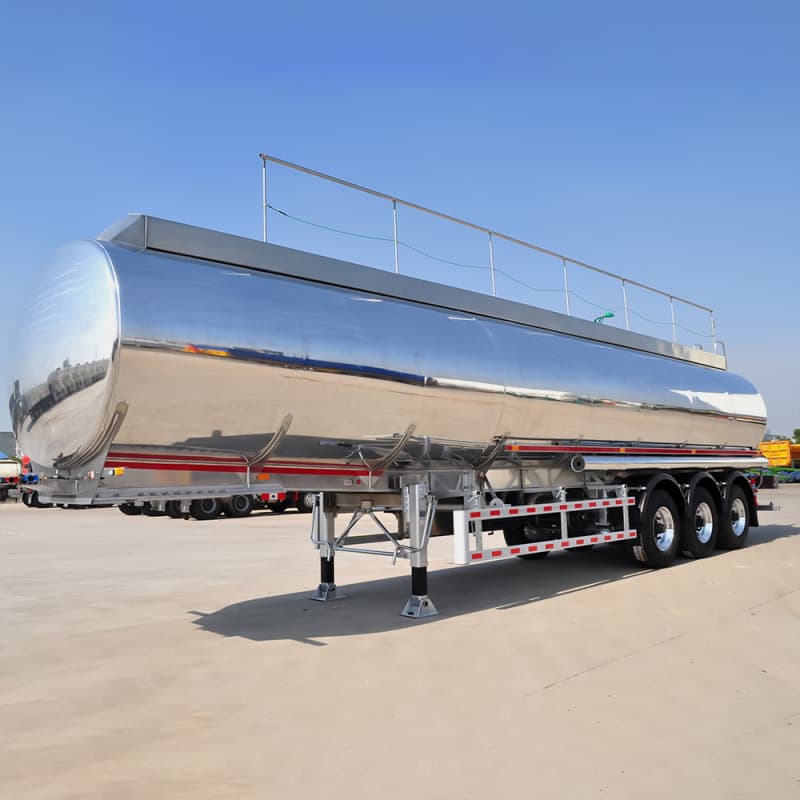 Aluminum Alloy Material Fuel Tanker Trailer 50m³ 30t 3 Axles For Sale