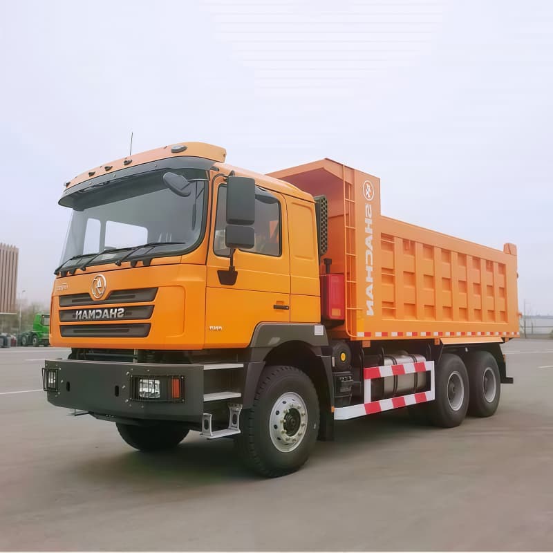 Shacman F3000 Dump Truck 380HP 6x4 Left-hand Drive Orange For Sale , New/Used