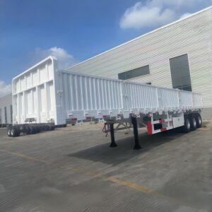 Side Wall Semi Trailer 60t 3 Axles White